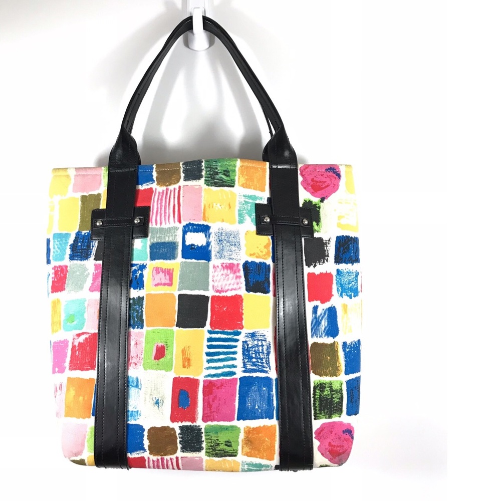 KEN DONE VINTAGE Multicolor Canvas TOTE Australian